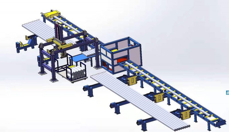 Aluminum billet automatic saw